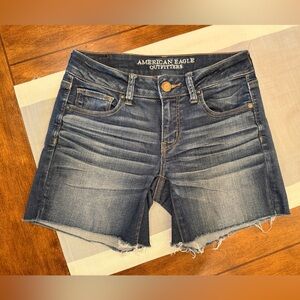 American Eagle Outfitters Women’s Dark Blue Jean Shorts